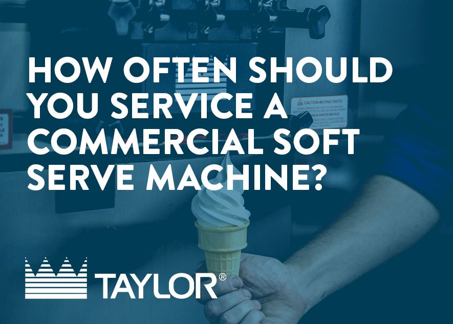 How often to service a commercial soft serve machine